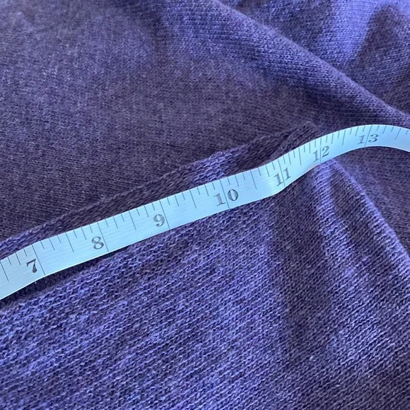 Italian Wool Cashmere Blend Poncho Purple SZ OSFM - Picture 4 of 8